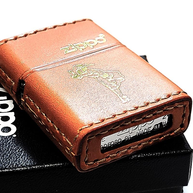 ZIPPO（ジッポー） ライター ウィンディ ジッポ 本革巻き おしゃれ