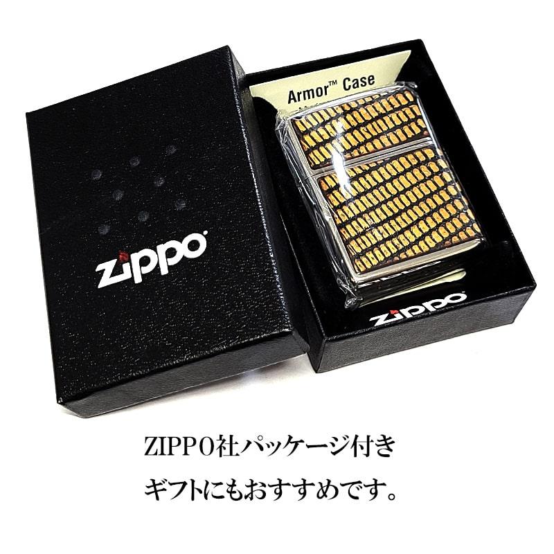 ZIPPO（ジッポー） アーマー 本リザード革 銀燻し ジッポ ライター 3面 