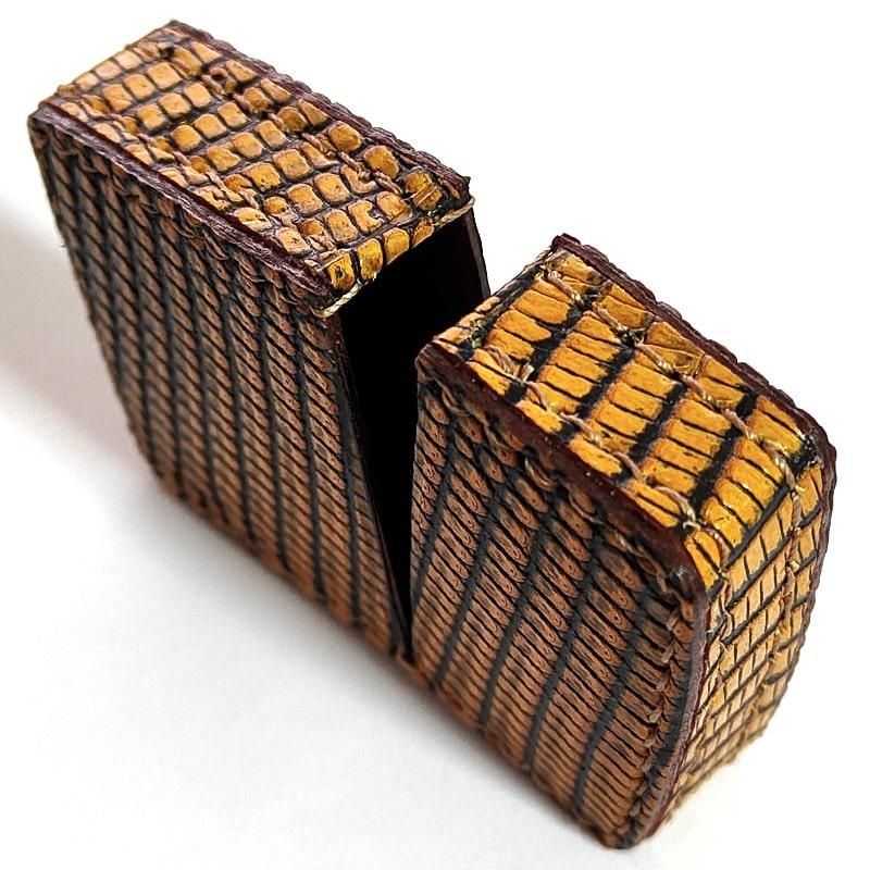 オイルライター革ケース 本リザード 革サック ZIPPO対応 蜥蜴皮 ギフト