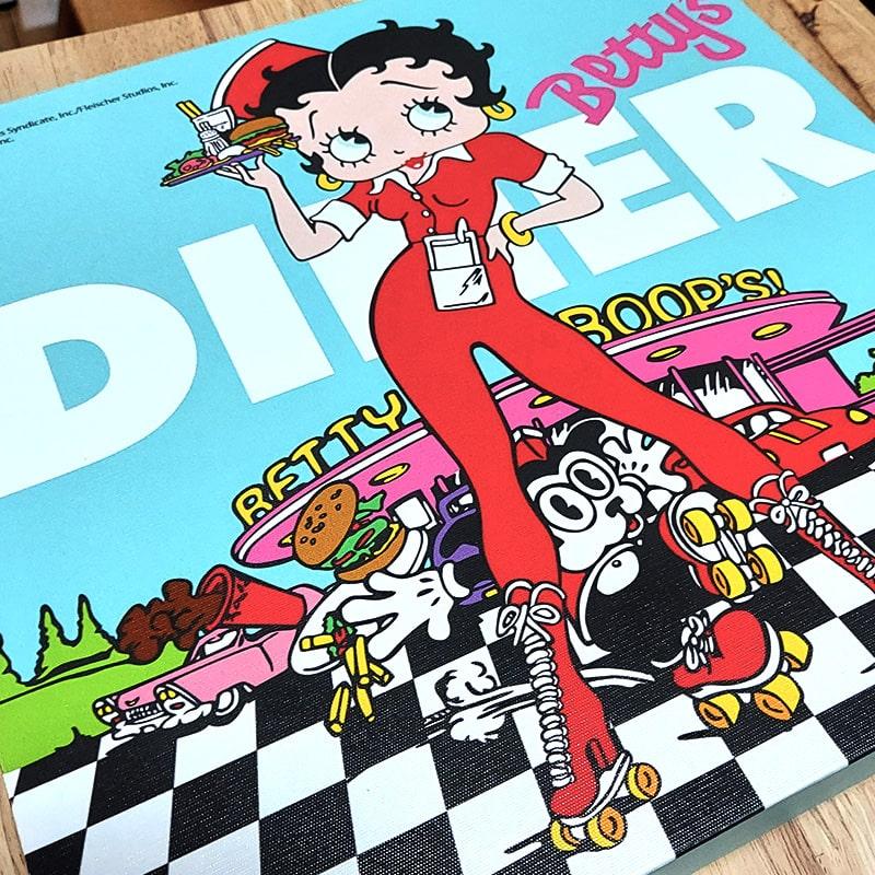 BETTY BOOP（ベティ ブープ） LEDライト インテリア 可愛い キャンバス