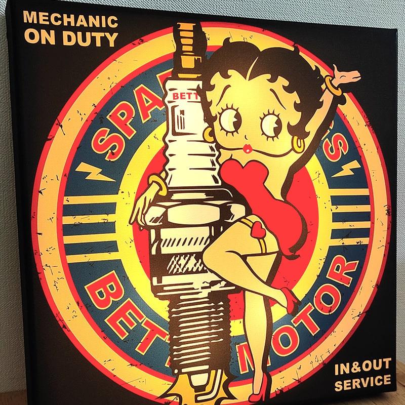 BETTY BOOP（ベティ ブープ） LEDライト 壁掛け インテリア 雑貨