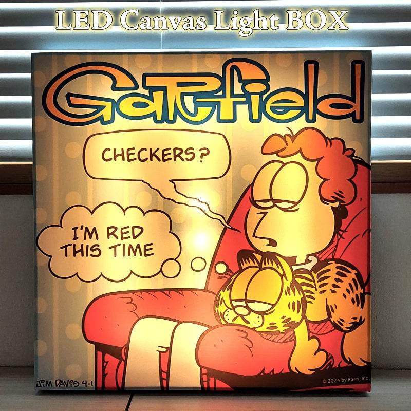 ガーフィールド　アートフレーム キャンバス 絵画 ポスター リビング 壁の絵 LEDライト ガーフィールド インテリア GARFIELD キャラクター
