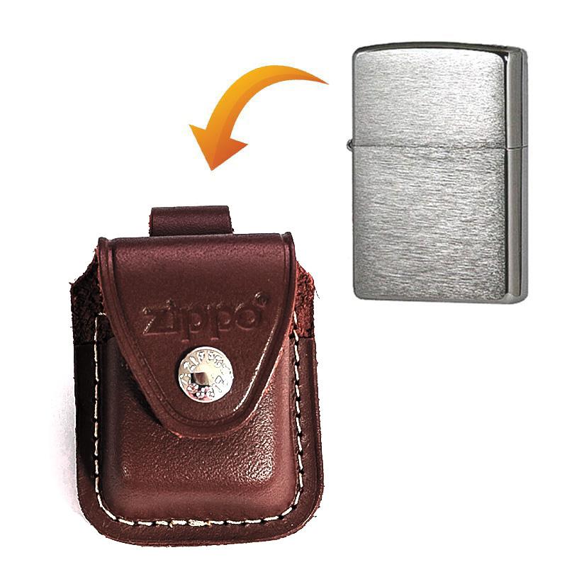 ZIPPO（ジッポー） ライターポーチ ループブラウン ジッポ ケース
