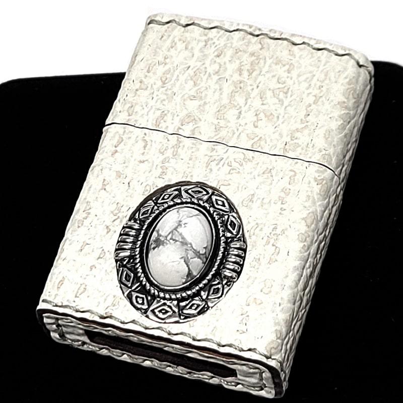 ZIPPO（ジッポー） ライター 限定30個生産 ホワイトリザード 本革巻き