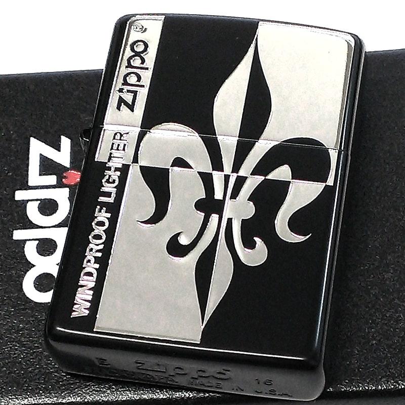 ZIPPO ライター アーバンゴシックスタイル リリー ユリ ジッポ 百合の紋章 黒銀 マットブラック かっこいい おしゃれ 銀差し メンズ  :LLY-BN:Zippoタバコケース喫煙具のハヤミ - 通販 - Yahoo!ショッピング