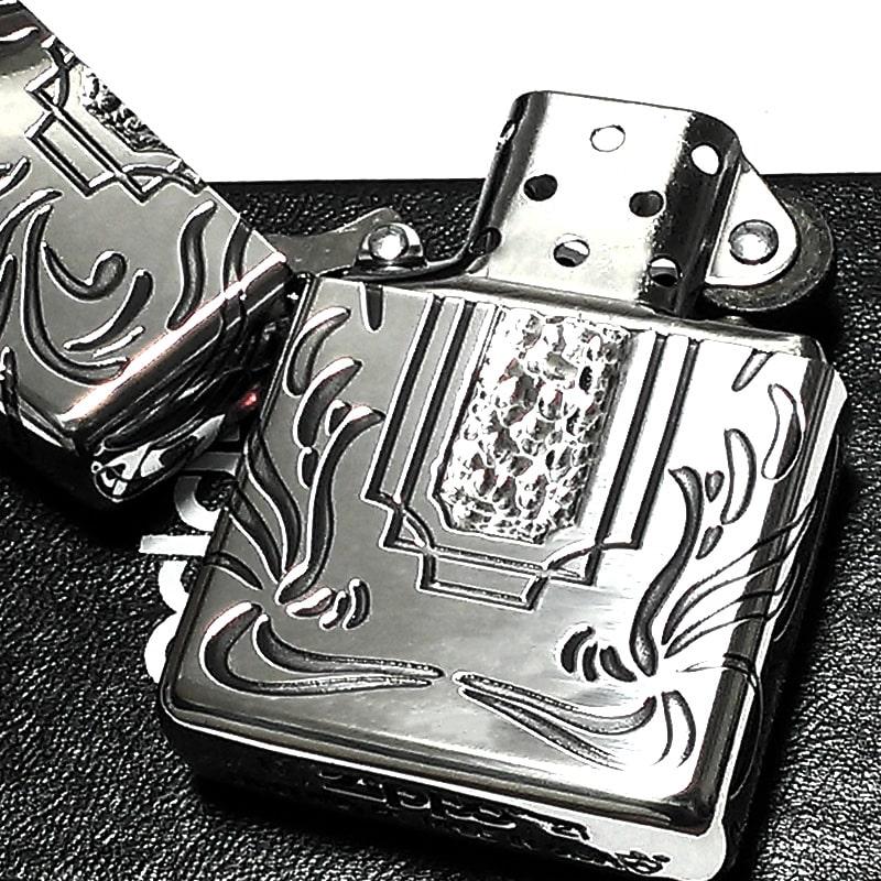 ZIPPO ライター アーマー 限定200個生産品 ヴェネチアンフレーム ジッポ 銀燻し シリアルナンバー入り シルバー ハンマートーン 重厚｜hayamipro｜02