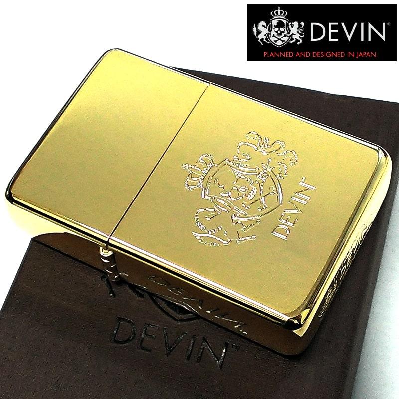 ライテック オイルライター DEVIN フリント式 ロゴ デヴィン ゴールド