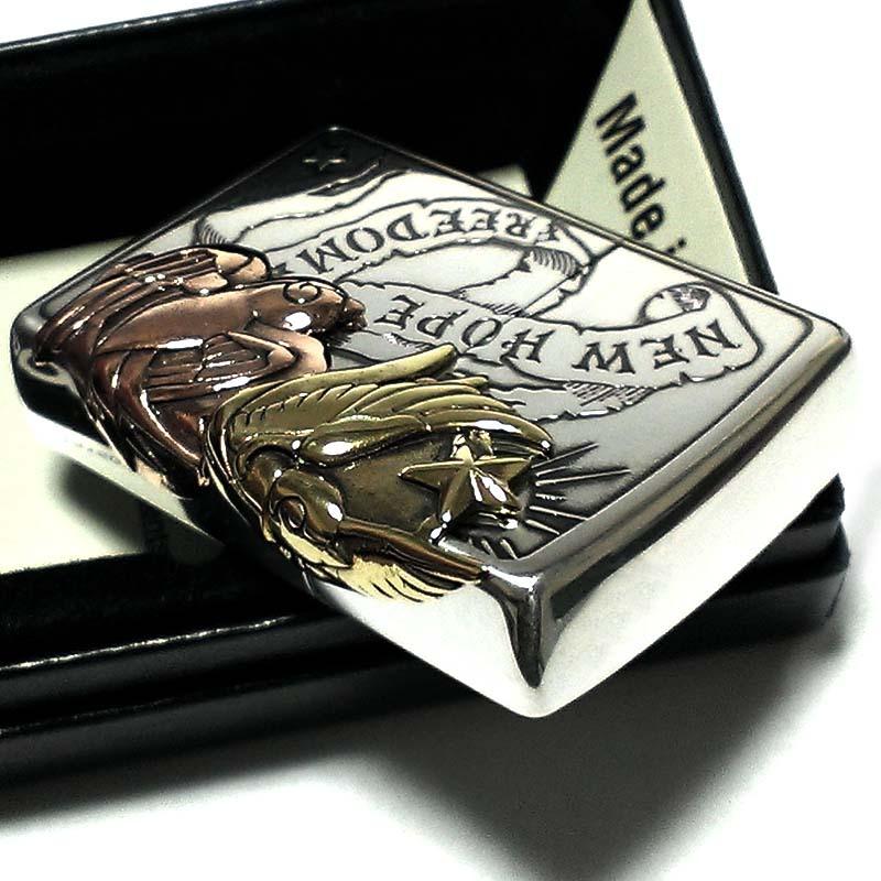 ZIPPO ジッポ ライター ラッキーチャーム スワロウ 銀イブシ