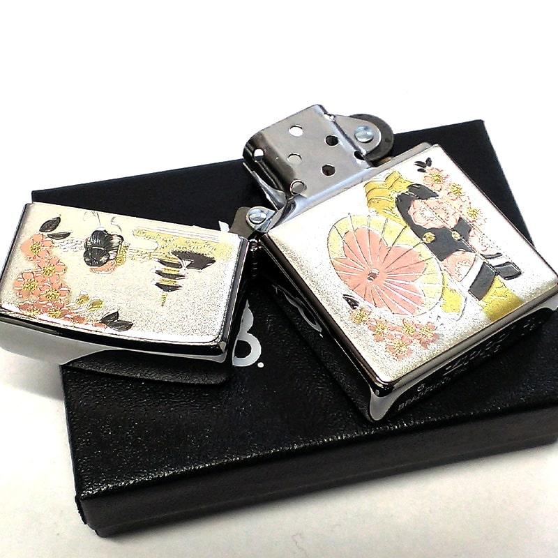 ZIPPO（ジッポー） ジッポ 和柄 舞妓 ライター シルバー 日本 和風