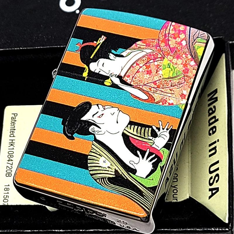 激レア関口工芸ジッポーライター中古送料込！コレクション⁉️値下げ交渉OK⁉️ ZIPPO（ジッポー） ライター 和柄 満員御礼 歌舞伎 ジッポ 三代目大谷