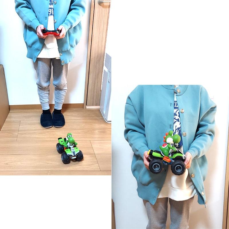 【美品・ほぼ未使用】マリオカートラジコン バギー マリオ＆ヨッシー＆ピーチ３台 楽天市場】マリオカート バギーR/C バッテリーパック内蔵