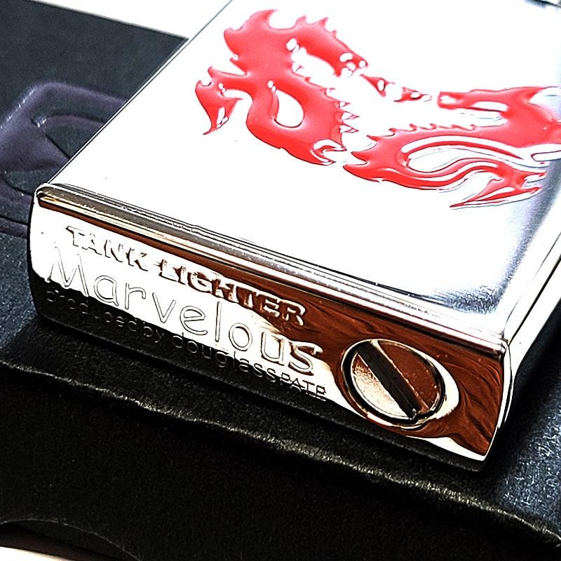 マーベラス オイルライター 廃盤 タンクライター DRAGON レッド レア