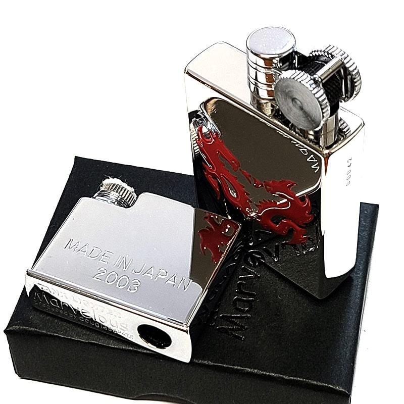 マーベラス オイルライター 廃盤 タンクライター DRAGON レッド レア