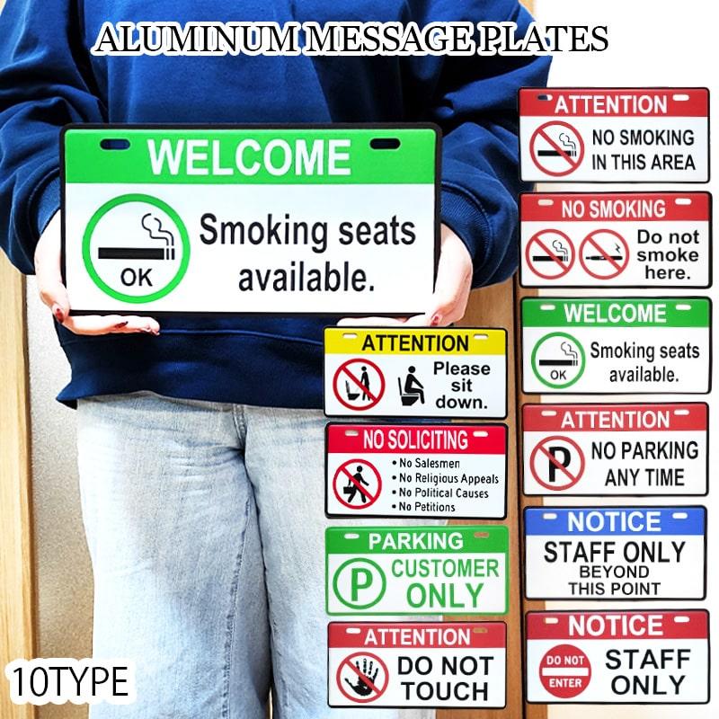 アメリカン レトロ 看板 サインプレート 目立つ ディスプレイ NOTICE