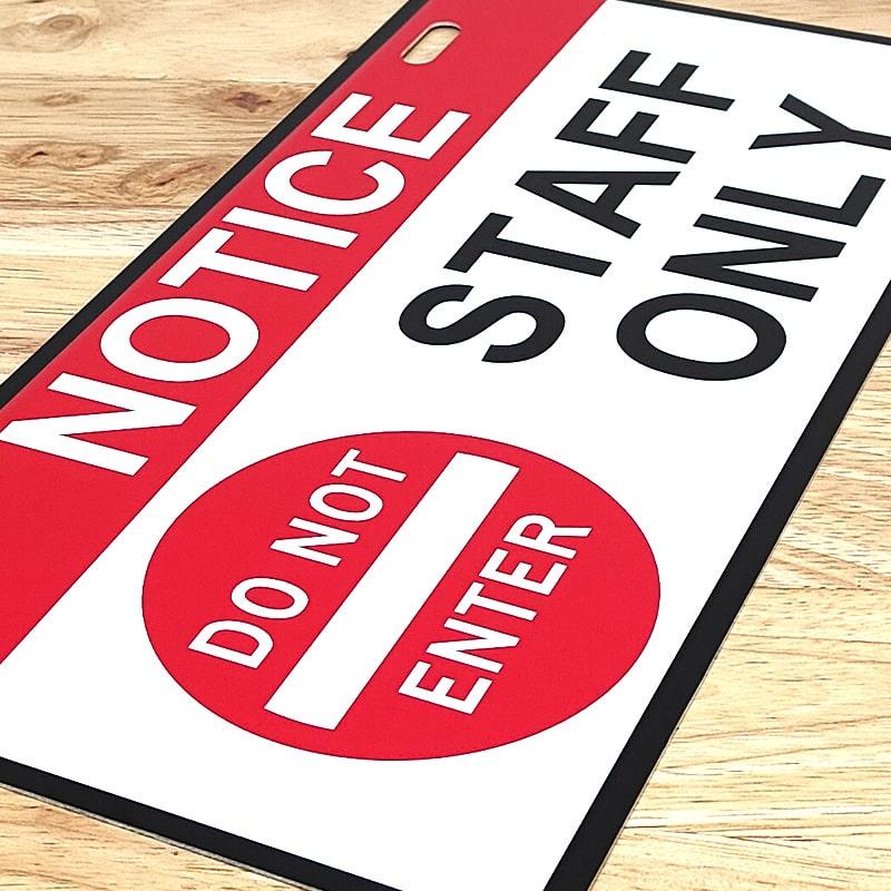 アメリカン レトロ 看板 サインプレート 目立つ ディスプレイ NOTICE