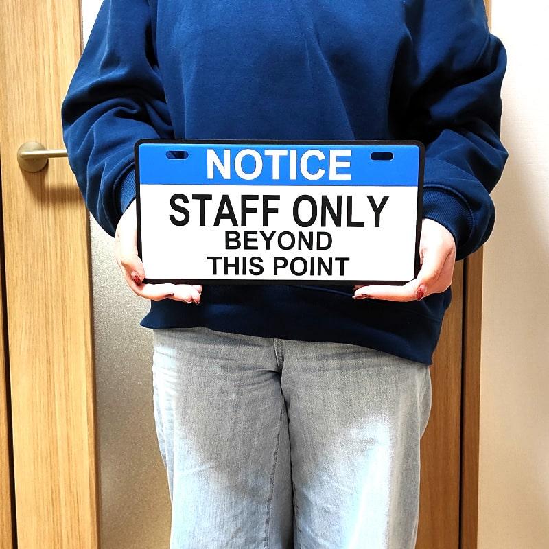 アメリカン レトロ 看板 サインプレート 目立つ ディスプレイ NOTICE