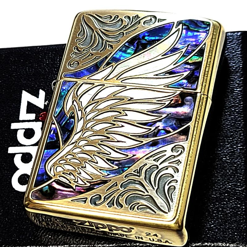 ZIPPO（ジッポー） ライター 天使の羽 メタルシェルウイング ブラス