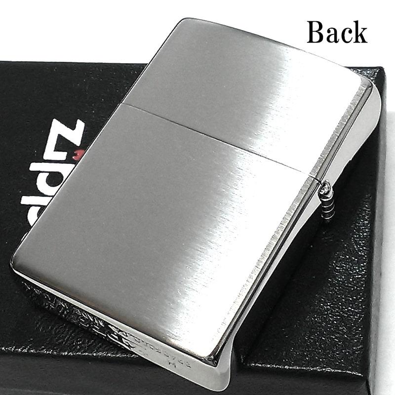 美品Zippo ジッポー プラチナサテーナ 新品未使用 ZIPPO（ジッポー） ライター シンプル プラチナサテーナ 銀 ジッポロゴ