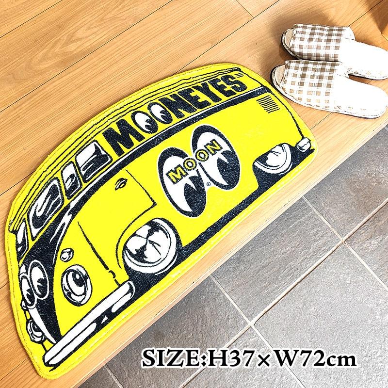高速有鉛 USDM 汎用フロアマット MOONEYES HDM MOONEYES Universal Floor Mats with MOONEYES Logo ムーンアイズ