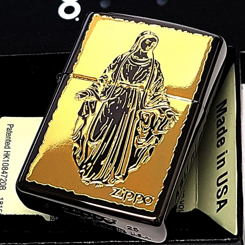 じ*ん様 TMGE ZIPPO 聖母マリア デザイン ZIPPO（ジッポー） ライター 聖母マリア様 おしゃれ ジッポ ゴールド