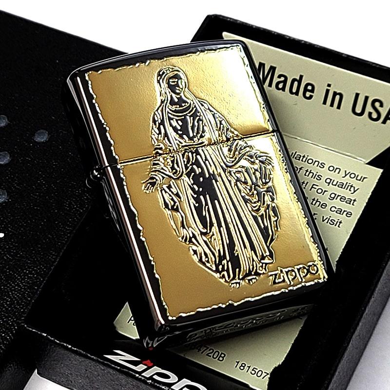 ZIPPO（ジッポー） ライター 聖母マリア様 おしゃれ ジッポ ゴールド