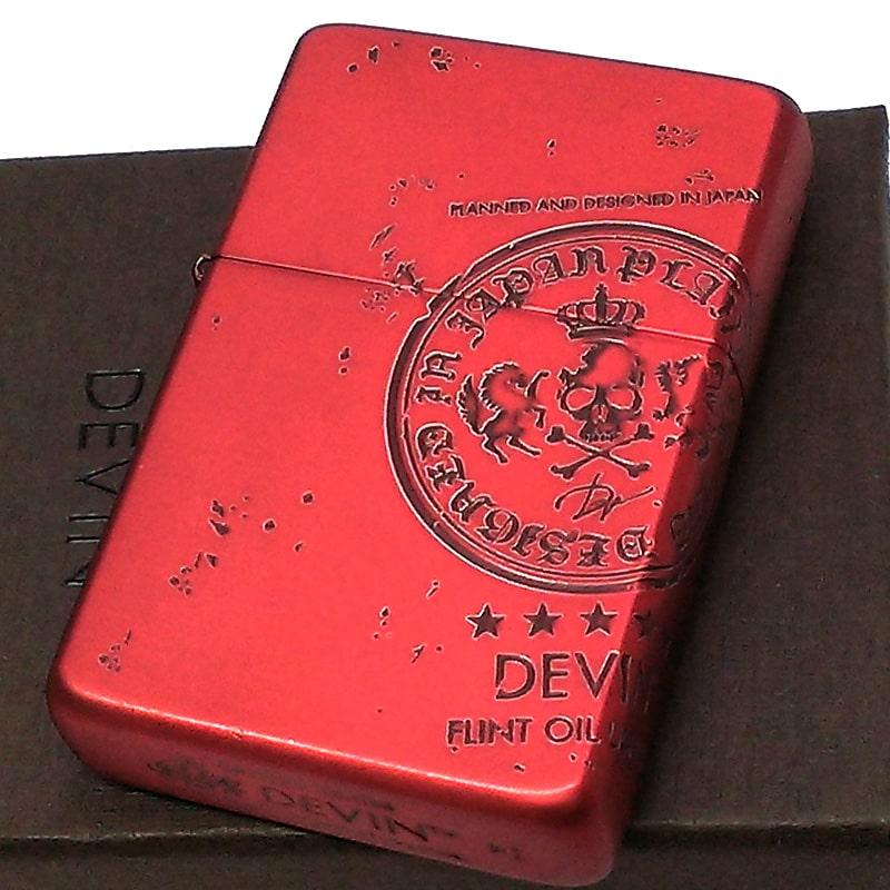 ライテック オイルライター DEVIN マットレッド デヴィン フリント式