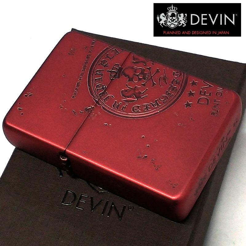 ライテック オイルライター DEVIN マットレッド デヴィン フリント式