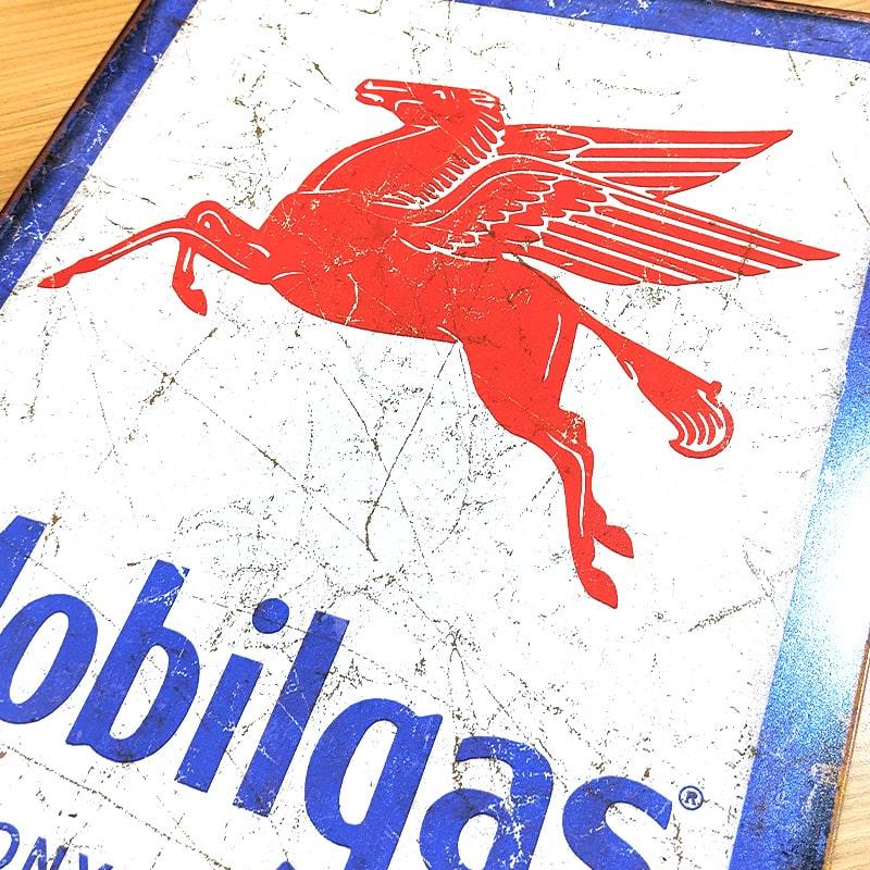 Mobil モービルガス レトロ看板 アメリカン レトロ 看板 MOBIL おしゃれ モービル ペガサス