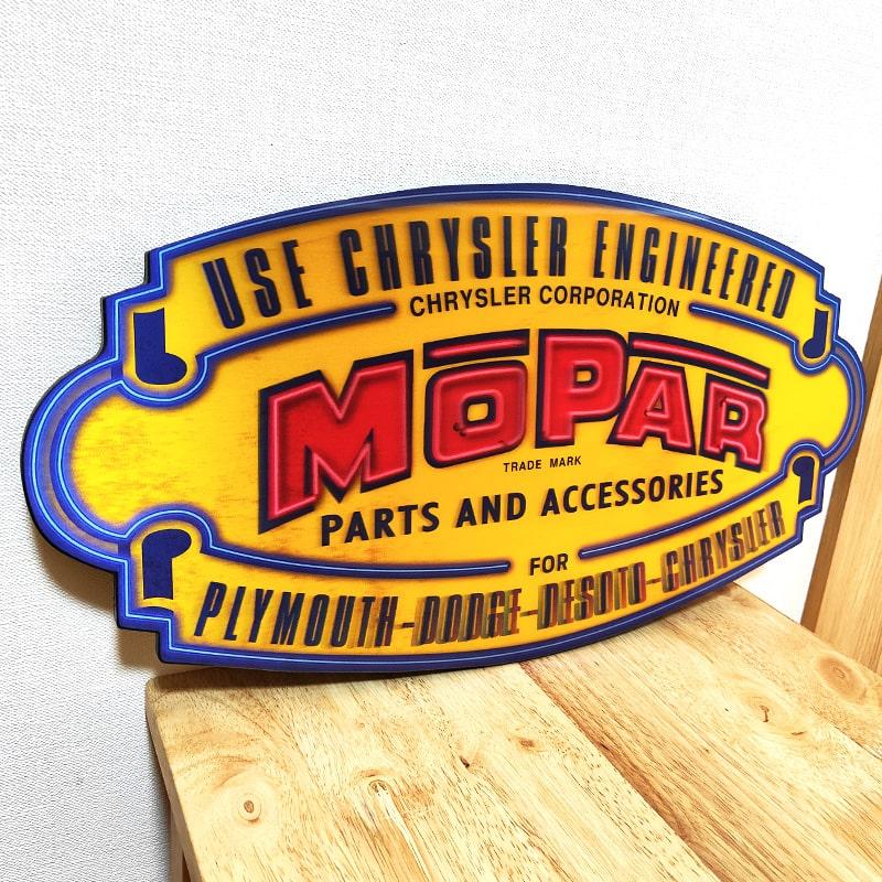 アメリカン レトロ 看板 レンチキュラーサイン MOPAR SHIELD