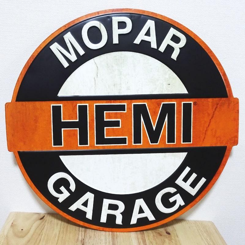 Garage（ガラージ） ブリキ看板 メタルサイン Mopar Hemi Garage 