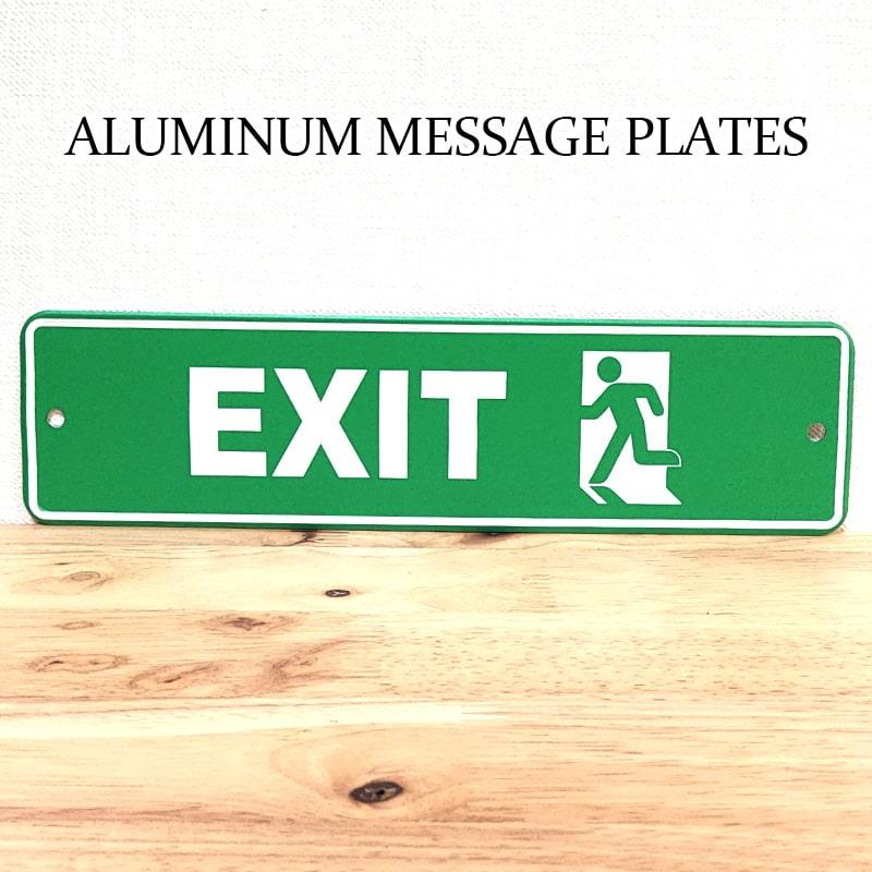 ハンドサイン　看板　ＥＸＩＴ アメリカン レトロ 看板 EXIT メッセージプレート 出口 メッセージ