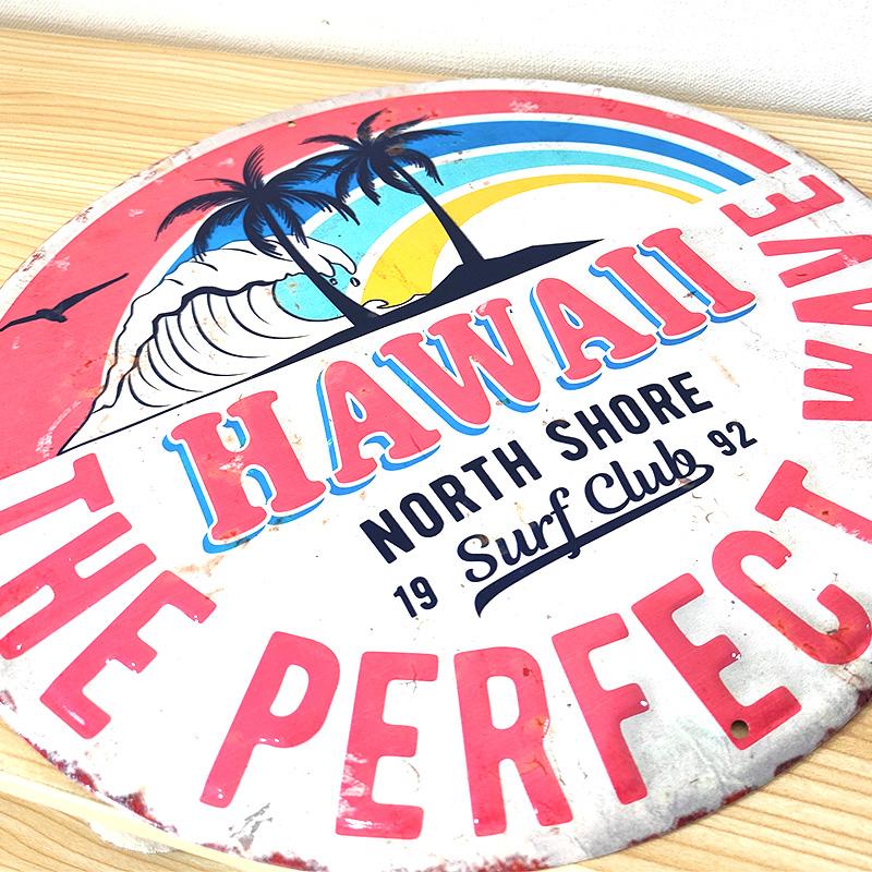 アメリカン レトロ ブリキ看板 ビンテージ THE PARFECT WAVE ハワイ