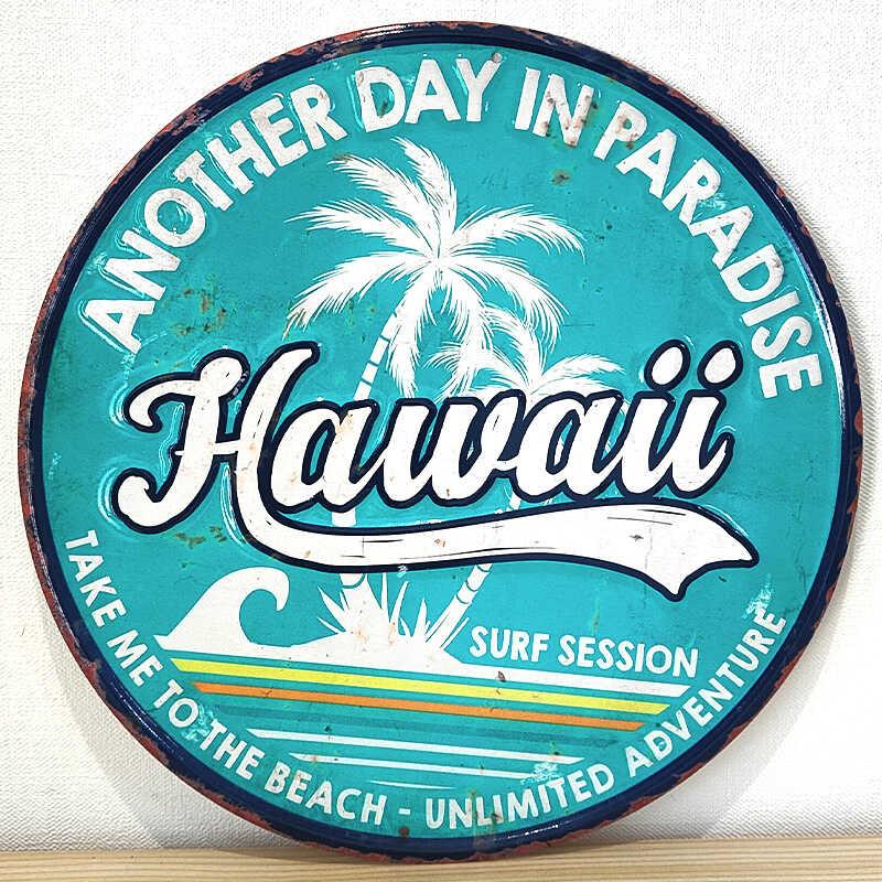 アメリカン レトロ ブリキ看板 ビンテージ ANOTHER DAY IN PARADISE