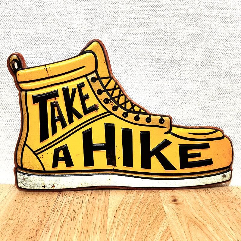 アメリカン レトロ ブリキ看板 おしゃれ エンボスプレート スニーカー