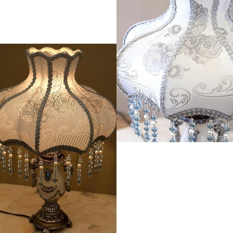 アンティーク　薔薇のインテリア　ランプ フレンチアンティーク 薔薇のアンティークランプ 薔薇型 ガーランド型