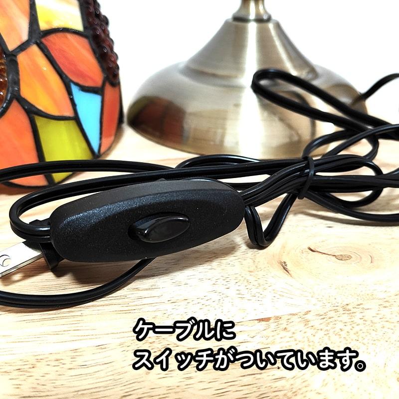 テーブルランプ フラワー おしゃれ ステンドグラス LED ライト お花