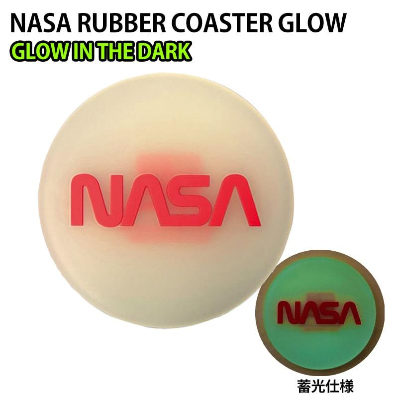 NASA コースター 光る ラバーコースター グロウ かわいい アメリカン