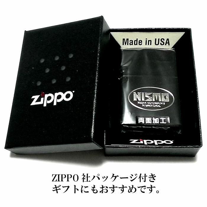 ZIPPO ライター NISMO ニッケル ブラック 日産公認モデル 車 ジッポ かっこいい ニッサン メンズ ギフト プレゼント