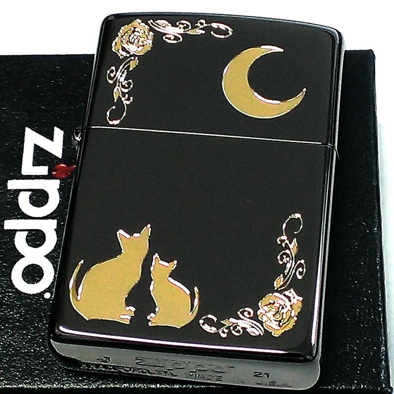 ZIPPO ライター ネコ ブラック ゴールド ジッポ 猫 可愛い 黒金 ZIPPO ライター ネコ ブラック ゴールド ジッポ 猫 可愛い 黒金
