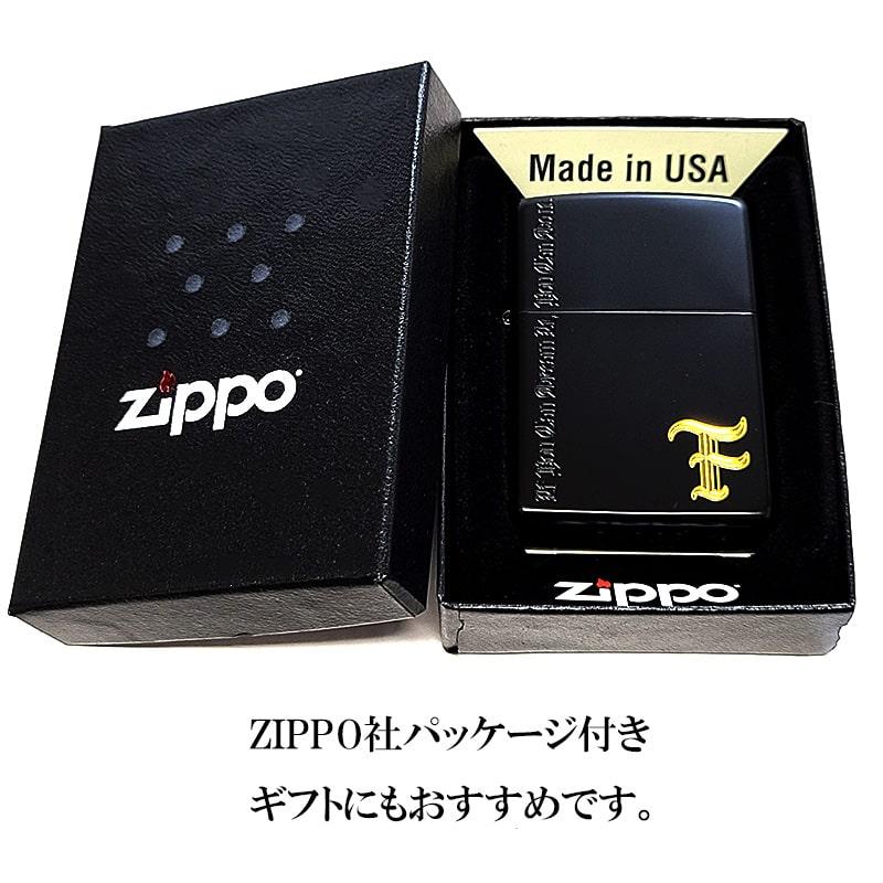 ZIPPO（ジッポー） イニシャル F おしゃれ ジッポ ライター 艶消し