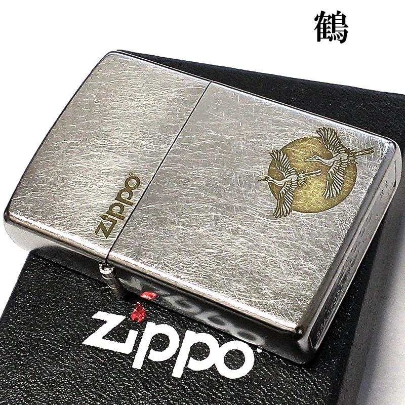 ZIPPO（ジッポー） ライター 鶴 ジッポ ロゴ 和柄 アンティーク