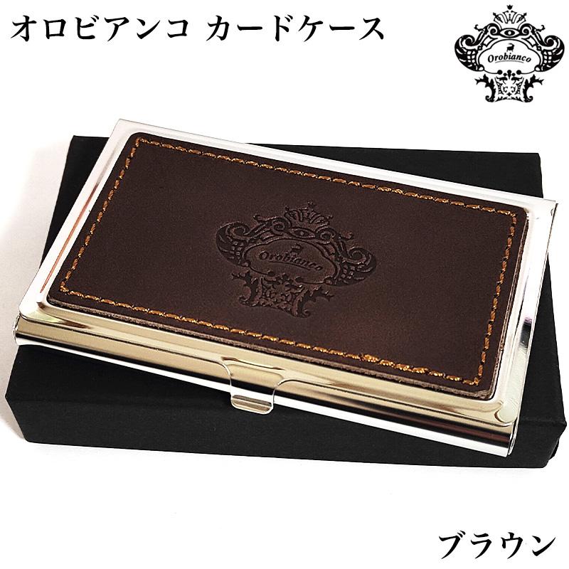 Orobianco（オロビアンコ） 名刺入れ カードケース 本革 レザー