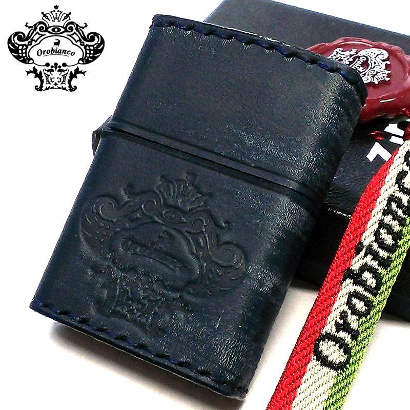 ZIPPO オロビアンコ ダメージネイビー ジッポ ライター ブランド