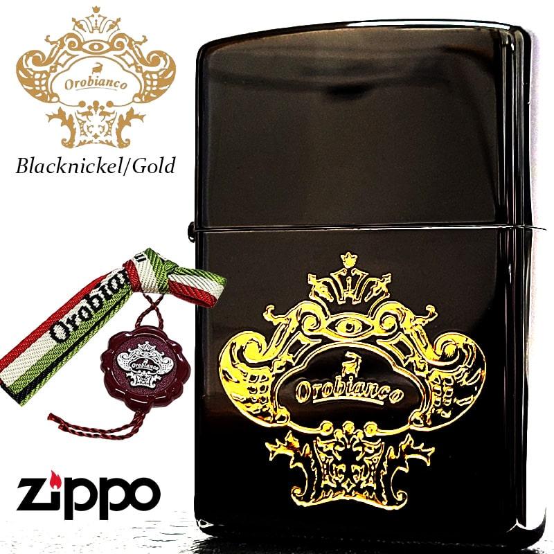ZIPPO（ジッポー） ZIPPO Orobinco ニッケルブラック＆ゴールド