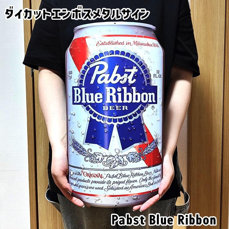 Pabst Blue Ribbon ビール看板 アメリカン レトロ ブリキ看板 おしゃれ パブストブルーリボン