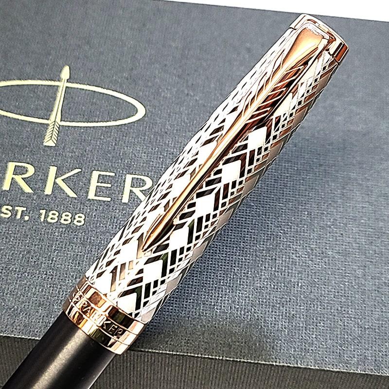 現状渡し特価】PARKERソネットプレミアムブラウンPGT万年筆K18.750