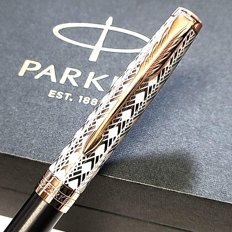 Parker パーカー ソネットプレミアム メタル&グレイ ボールペン箱付き ソネット パーカー ボールペン プレミアム メタル&グレイ PAKER