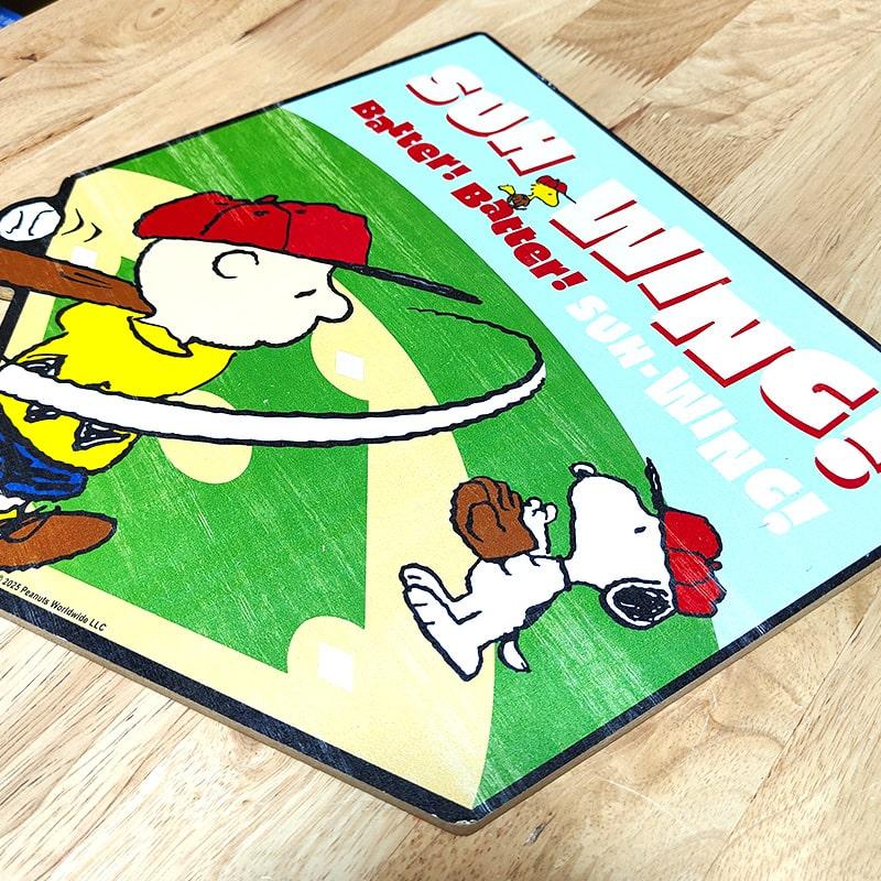 SNOOPY（スヌーピー） 木製看板 ピーナッツ かわいい Peanuts Suh-Wing 