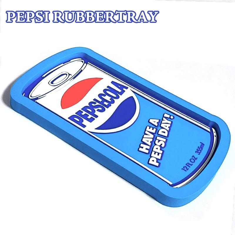 ラバートレイ ペプシ 缶 ロゴ PEPSI 小物入れ かわいい 正規ライセンス