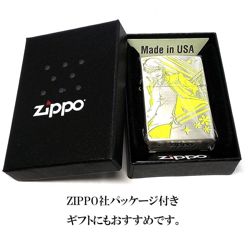 ジッポライター ゲーム ZIPPO ペルソナ4 ザ・ゴールデン シルバー イエロー 銀 両面加工 彫刻 色差し かっこいい キャラクター メンズ｜hayamipro｜06